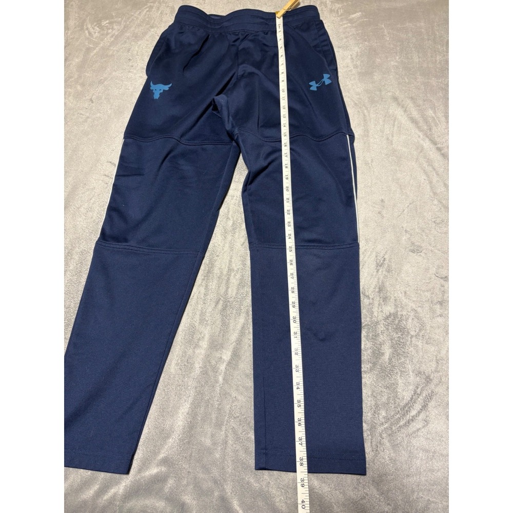 Under Armour Mens Size M Loose Blue Project Rock Knit Track Pants 1357201 Wear - Picture 6 of 13
